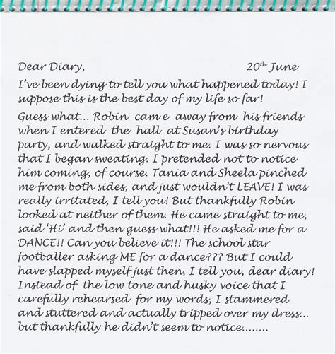 Diary Examples 的图像结果