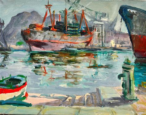 French School - Mid Century French Post-Impressionist Oil South of ...