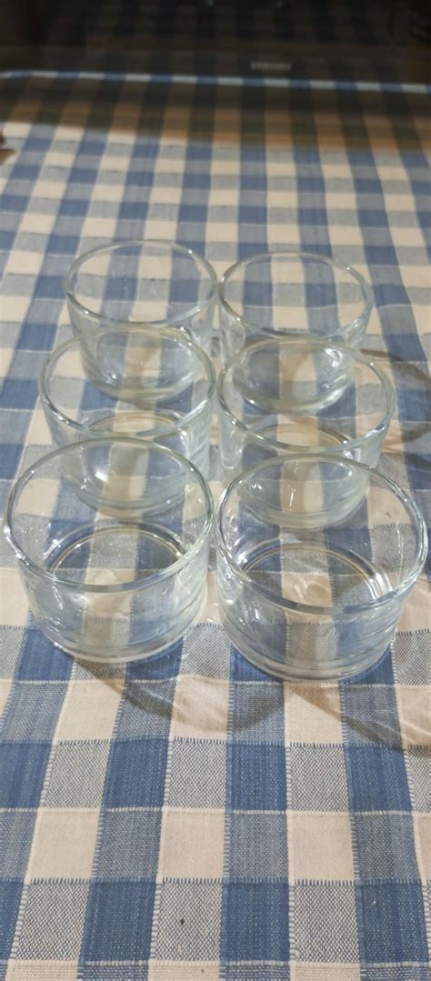 Buy PrimeWorld 180 ml Set of 6 pcs Transparent Clear Glass Bowl Ideal ...