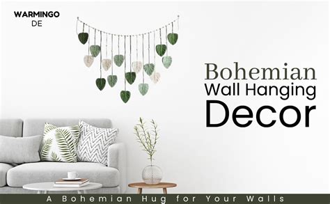 WARMINGO DE Macrame Bohemian Wall Hanging Decor For Living Room ...