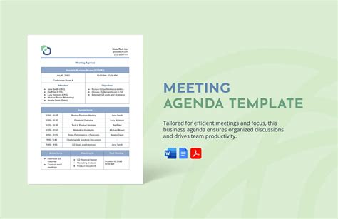10 Free Meeting Agenda Templates Word And Google Docs 661x856