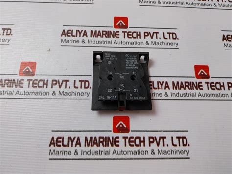 Abb Cal 16-11A Auxiliary Contact Block Sk 829 002-a 10A 600V Ac ...
