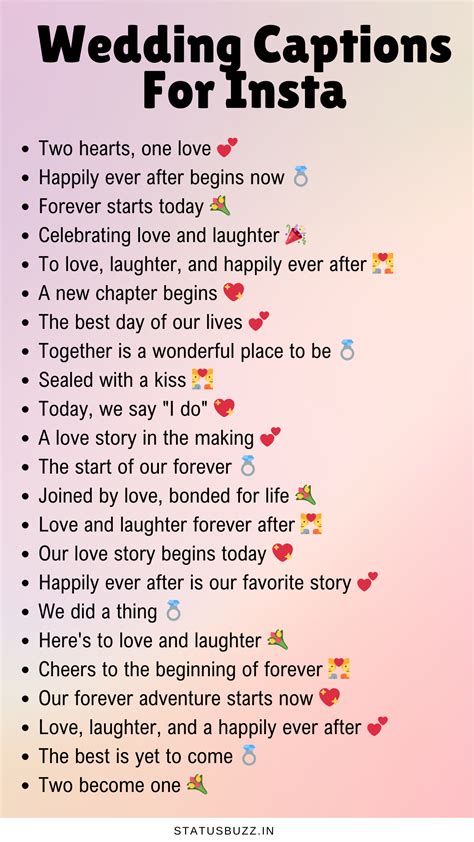 150+ Wedding Captions For Instagram - Biz Minds