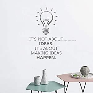 Buy Gadgets Wrap Vinyl Light Bulb Inspiration Quotes Wall Stickers ...