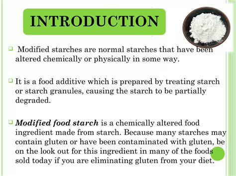 modified starch | PPT