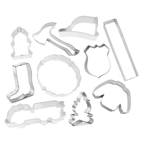 10 Piece Fire Department Station Cookie Cutter Set | The Cookie Cutter Shop