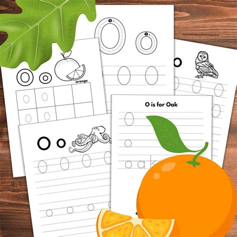 Free Letter O Tracing Worksheets - Nature Inspired Learning