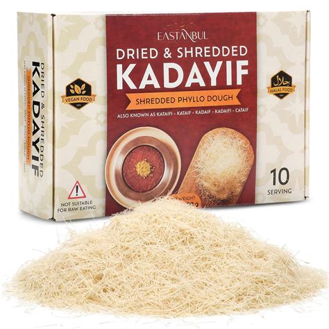 Amazon.com : Eastanbul Dried & Chopped Kataifi Shredded Fillo Dough ...