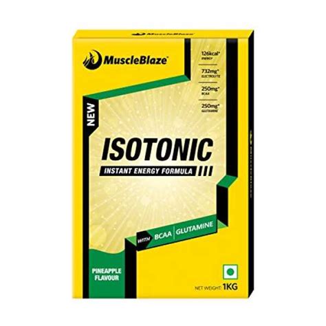 MuscleBlaze Isotonic Instant Energy Formula (1kg, Pineapple) Price in ...