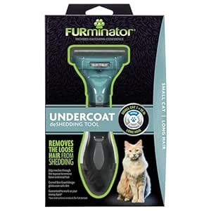 Furminator Long Hair deShedding Tool for Small Cats, Standard : Amazon ...