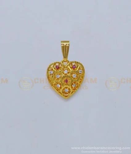 Buy Trendy White Stone Peacock Design One Gram Gold Pendant Online