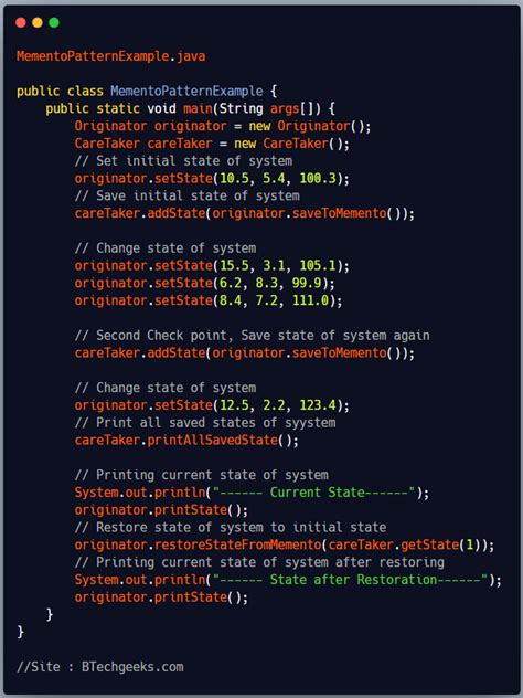 Memento Design Pattern Java Telusko 的图像结果
