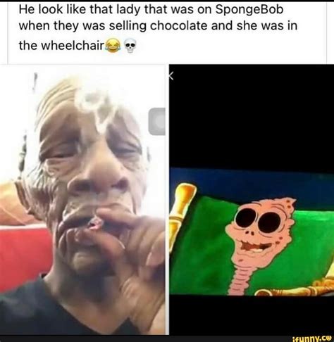 Chocolate Meme Spongebob Old Lady at William Long blog