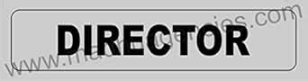 Grey color 3mm Form sheet -Director Signboard (12" X 3") : Amazon.in ...