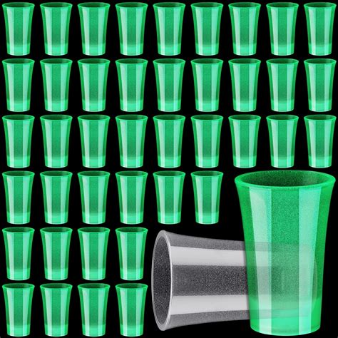 Amazon.com | Sieral 100 Pcs Shot Glasses Bulk, Acrylic Mini Shot Cups ...