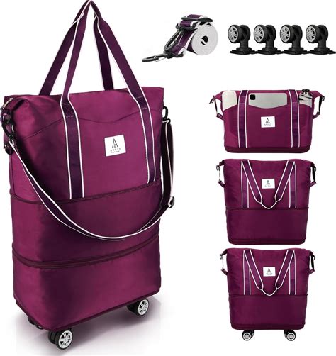 Amazon.com | Arxus Rolling Duffle Bag with Detachable Wheels and ...