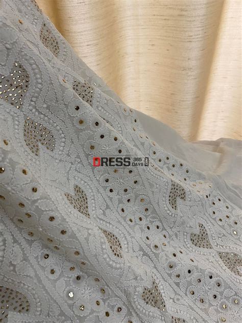 All Over Front and Back Chikankari Mukaish Kurta Dupatta – Dress365days