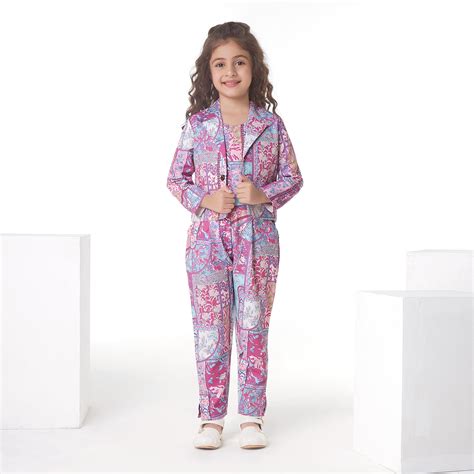 Buy Ministitch Blissful Printed Cotton 3-Piece Co-ord Set for Baby ...