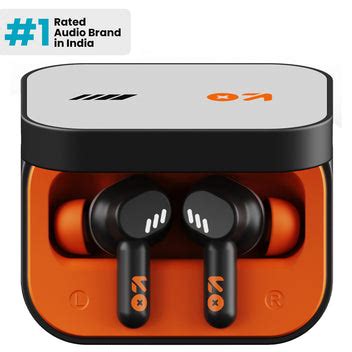 GoBoult Tenet Turbo Orange TWS Earbuds | ENC & BoomX™ Bass