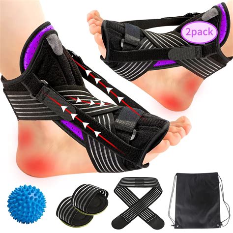 Amazon.com: 2 Pack Plantar Fasciitis Night Splint, Plantar Fasciitis ...