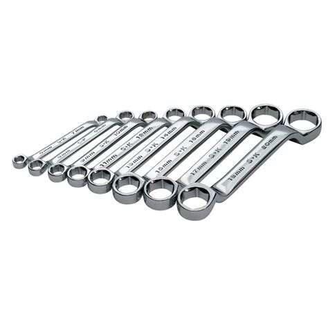SK Hand Tool [86198] SuperKrome(R) 6 Pt Short Deep Metric Offset Box ...