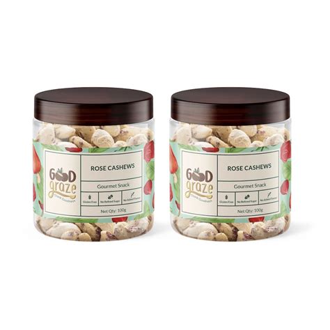 Good Graze Premium Rose Petals Cashew 200g | Pack of 2 | Rich in ...