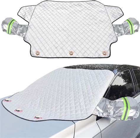 iZoeL Car Windshield Magnetic Snow Cover Car Windscreen with Wing Mirror Cover, Winter Frost ...