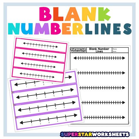Blank Number Line Worksheets First Grade Number Lines Fill In The