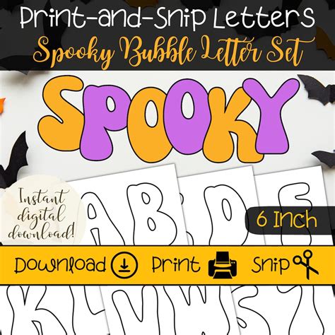 Free free printable halloween bubble letters, Download Free free ...