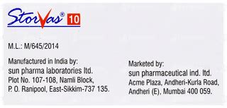 Storvas 10 Tablet: Uses, Side Effects, Price & Substitutes