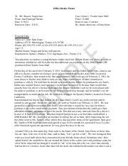 Image result for Intake Memo Example