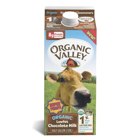 Amazon.com: Organic Valley, Milk Uht Low Fat 1% Chocolate, 64 Fl Oz ...