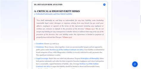 Contract Review & Risk Detection Software India | Contract Shield