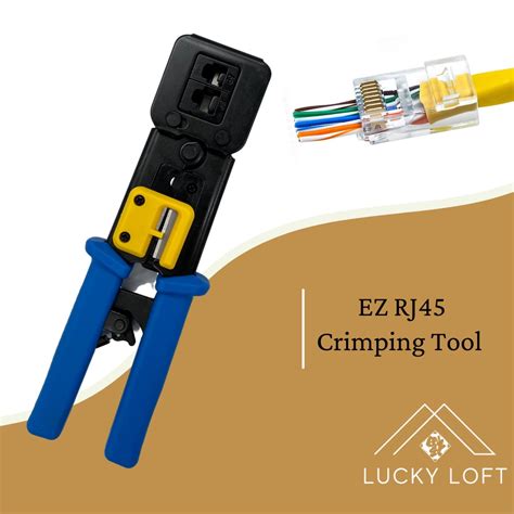 EZ RJ45 Crimping Tool , Crimping tool for Passthrough/ Passthru RJ45 Connector Network Cable ...