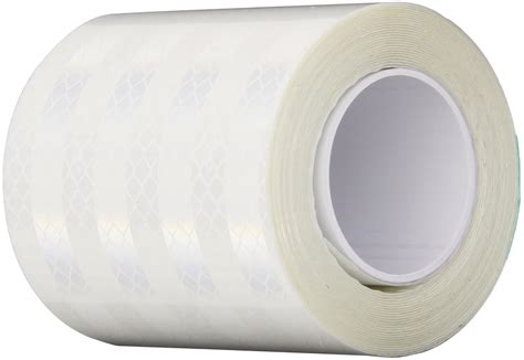 3M 3290 White Reflective Tape, 3 width x 5yd length (1 roll) : Amazon ...