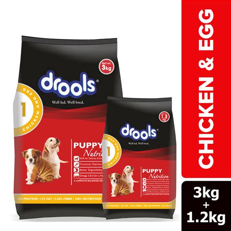 Buy Drools Chicken & Egg Puppy Dog Dry Food Online in India | Supertails