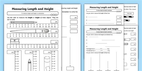 👉 Length Worksheets | Measuring Length Worksheets PDF | Twinkl