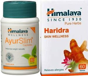 HIMALAYA AyurSlim and Haridra 60Caps (Pack of 2) Price in India - Buy ...