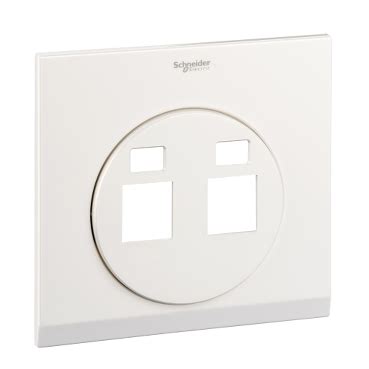 UDC32TDXPW - Ulti - 2 gang RJ45 data socket cover plate (pearl white ...