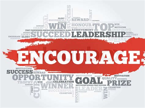 Encourage word cloud | Stock vector | Colourbox