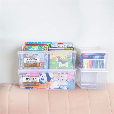 Nayasa Stack N Store Set Of 4 | 5 Ltrs & 12 Ltrs |Small + Big | Plastic ...