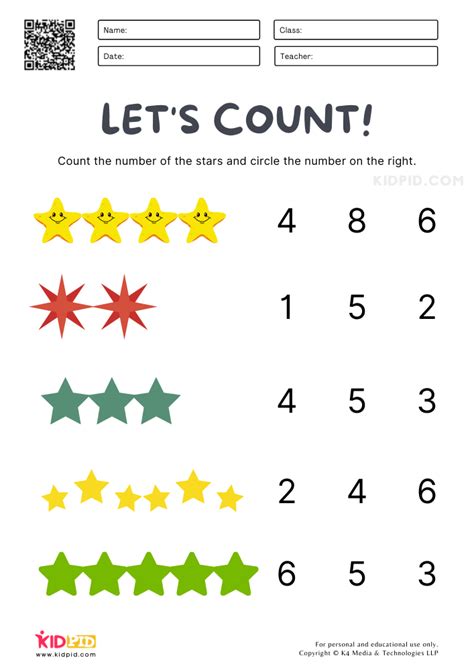 Counting Numbers 1-10 Worksheet - CountingWorksheets.com