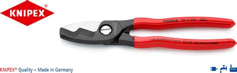 Knipex KNI9511200 8 Battery Cable Shears with Twin Cutting Edge ...
