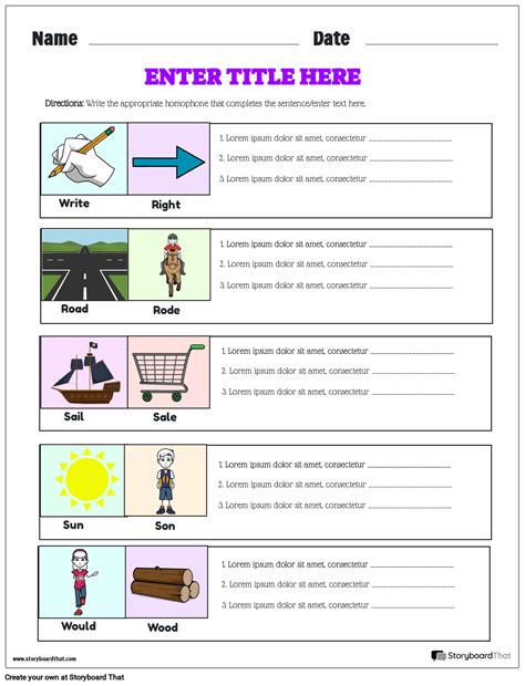 Free Homophones Worksheets - For Kids and Classroom - Worksheets Library