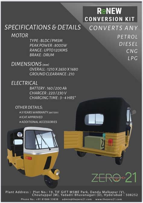 Retrofited Bajaj Auto Rikshaw BS6 | retroEV