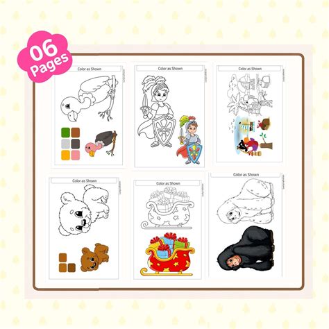 Buy Kids Coloring Pages: Animals, Christmas, Knight & Pirate Themes ...