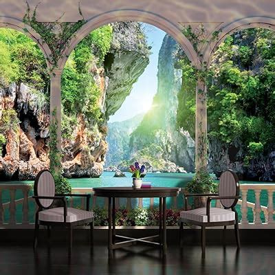 Buy Arches Paradise Beach View Wallpaper Mural at Ubuy India