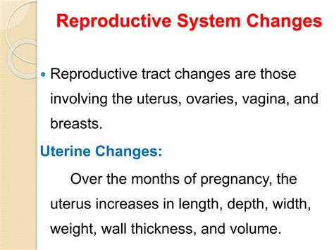 Physiological changes during pregnancy | PPTX