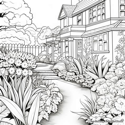 Garden For Adults Coloring Pages - Free & Printable!