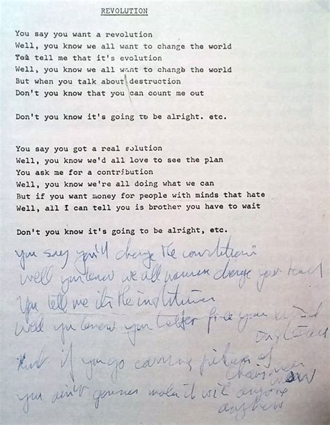 Revolution Beatles Lyrics